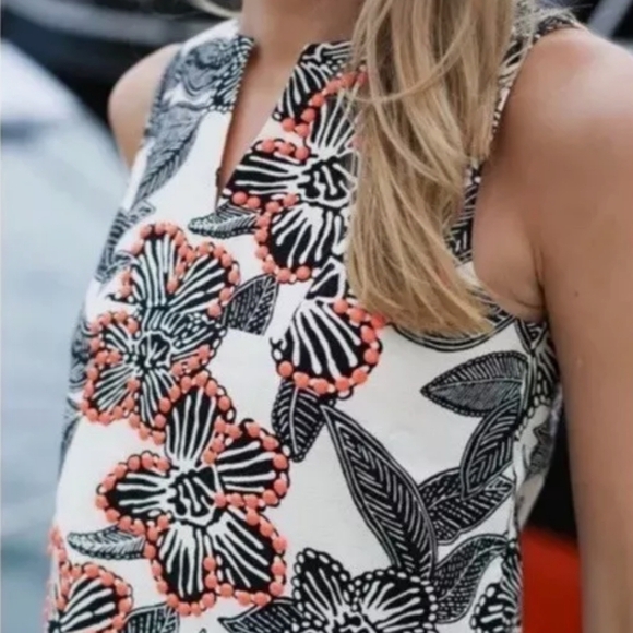 J. Crew Tops - J. Crew Polynesian Floral Print Vest - Sz 6